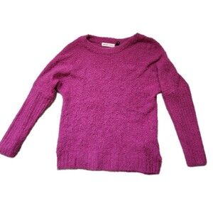 Sleeping on Snow Anthropologie Sweater XXS Pink Bouclé Alpaca Wool Blend GUC